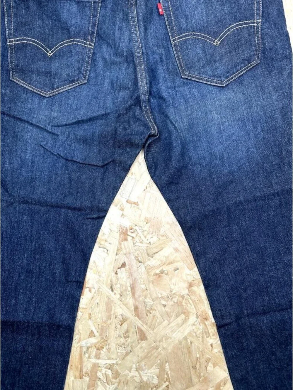 Levis 505 Regular Fit Jeans Mens 38x27 Blue Denim Straight Leg Pants